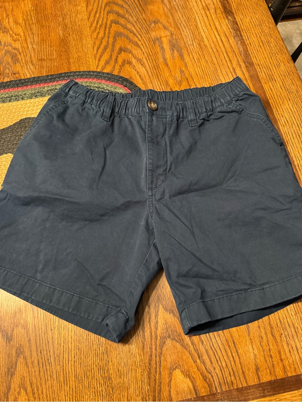 chubbies Men's Navy Flat Front Elastic-Waist Shorts